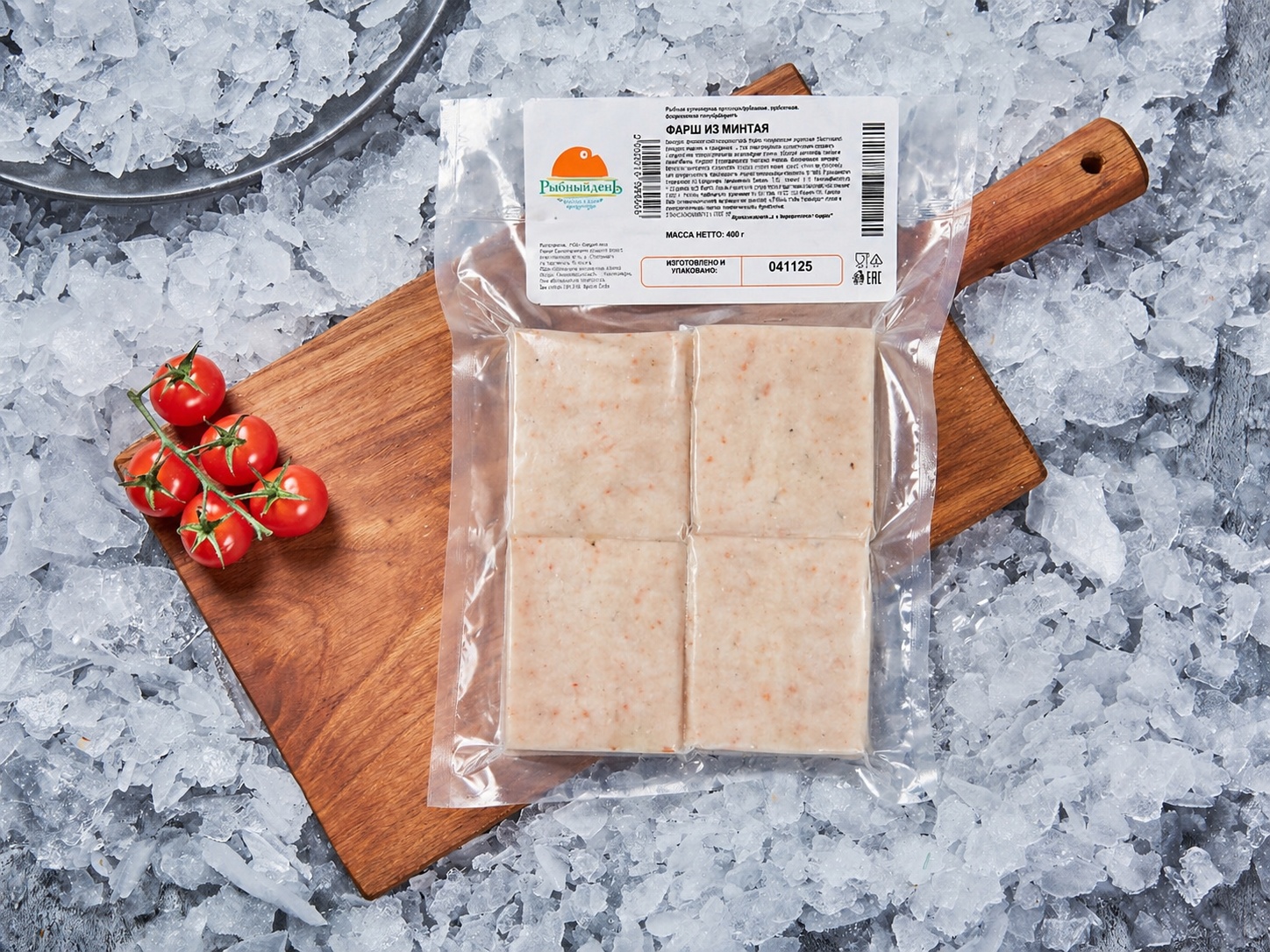 Фарш рыбный из минтая с/м 400г