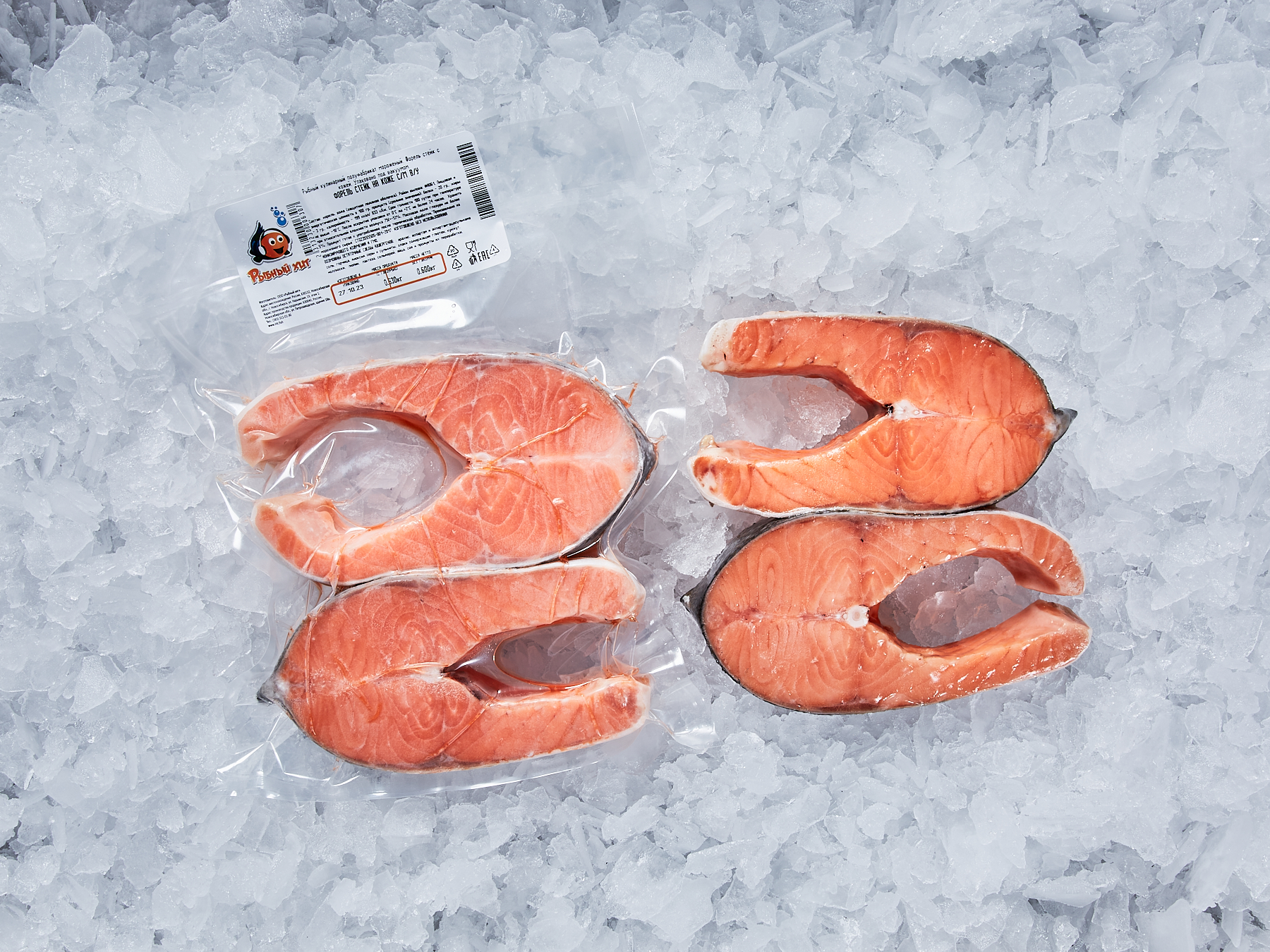 Форель стейк свежемороженый в/у