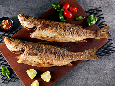 Сибас на гриле