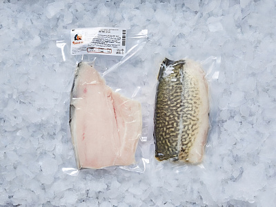 Щука филе на коже с/м в/у