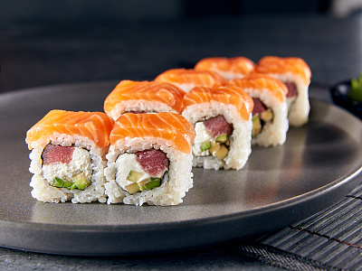 Лосось с тунцом