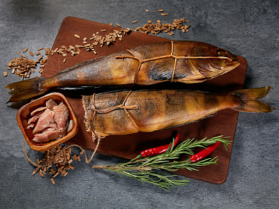 Терпуг тушка горячего копчения