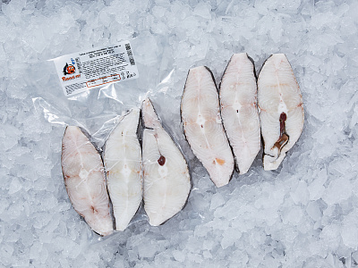 Палтус стейк свежемороженый в/у