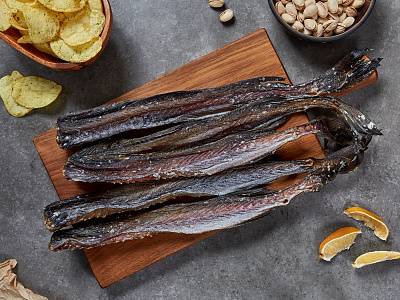 Минтай спинки вяленые