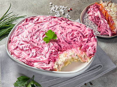 Салат из сельди "Под шубой"