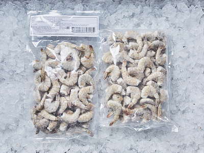 Креветка Ваннамей 25/35 б/г в панцире с/м  